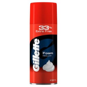 gillette regular shaving foam bottle of 418g