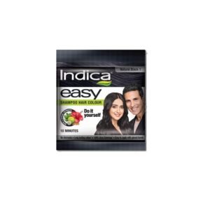 indica easy natural black hair colour 18ml